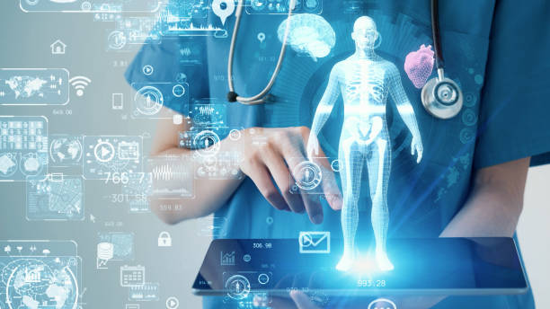 Medical technology concept. Remote medicine. Electronic medical record, ai in healthcare google digit